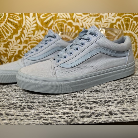 Old Skool Pastel Mono Shoe “Dusty Blue” size Women’s 9.5/Men’s 8 - Picture 3 of 7